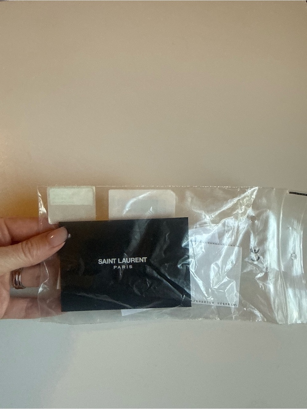 Saint Laurent Black Leather Envelope Sunglasses Case - Picture 3 of 4
